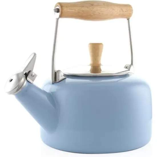 Chantal 1.4-Quart Enamel-on-Steel Sven Teakettle image {8}