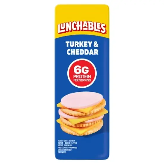 Lunchables Turkey & Cheddar Cheese with Crackers - 1.9oz image {8}