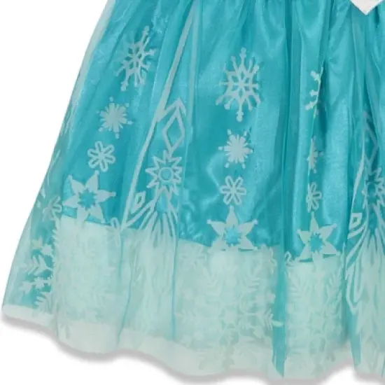 Disney Frozen Elsa Girls Fur Dress Little Kid to Big Kid image {5}