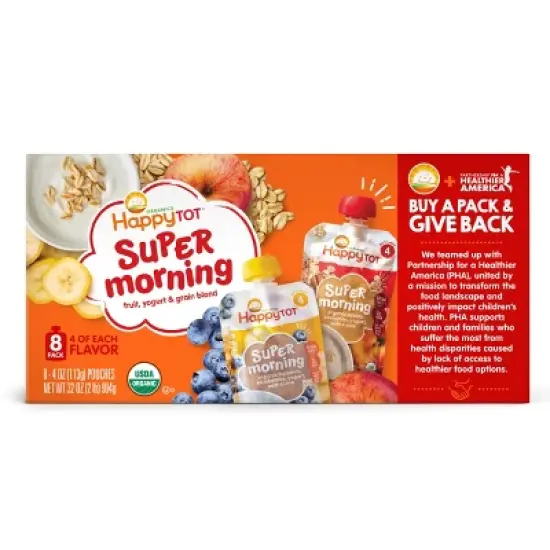 HappyTot Super Mornings Pouches - 8pk image {3}
