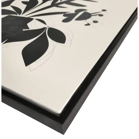 (Set of 3) 24" x 30" Reductive Floral Framed Wall Canvas - Opalhouse&trade; designed with Jungalow&trade; image {4}