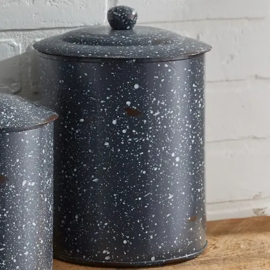 Park Designs Granite Enamelware Canisters Set Gray image {2}