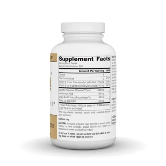 Skin Eterna lw/ DMAE Lipoic Acid and Ester C by Source Naturals, Inc.  -  240 Tablet image {1}