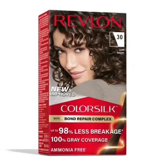 Revlon ColorSilk Permanent Hair Color with Bond Repair Complex - Brown image {9}