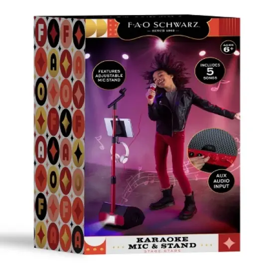 FAO Schwarz Microphone with Stand and Tablet Holder image {5}