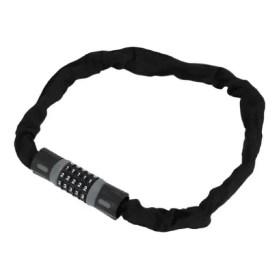 Unique Bargains Security Chain Combination Padlock Resettable 5 Digit Bike Lock Black Gray 35.43" image {6}