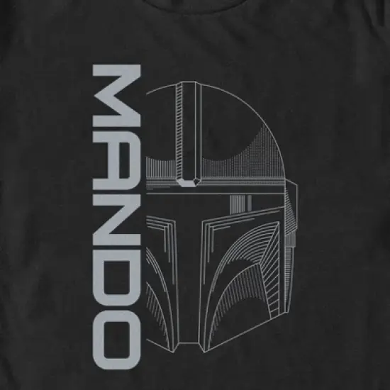 Men's Star Wars: The Mandalorian Mando Helmet T-Shirt image {1}