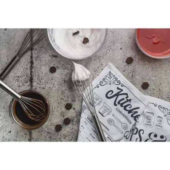 Cuisipro Solid Handle 8 Inch Egg Whisk, Stainless Steel image {1}