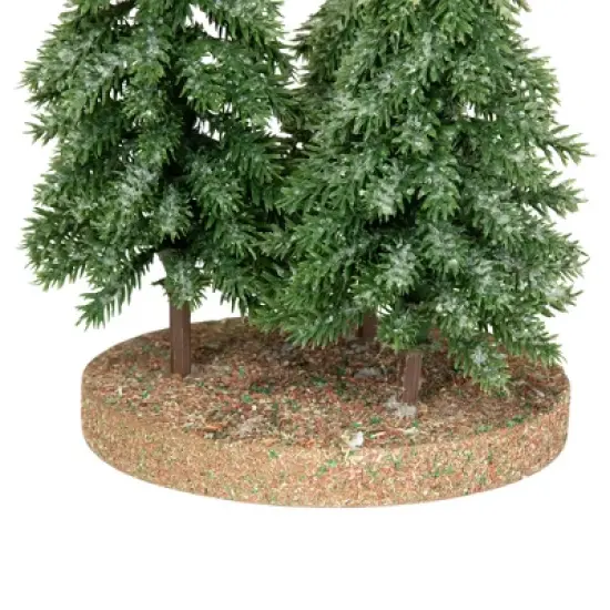 Northlight Icy Downswept Pine Trio of Trees Christmas Decoration - 8" - Unlit image {5}