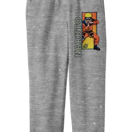 Naruto Classic Naruto Ninjutsu Stance Men's Athletic Heather Sweatpants image {1}