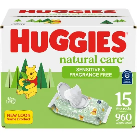 Huggies Natural Care Sensitive Unscented Baby Wipes (Select Count) image {15}