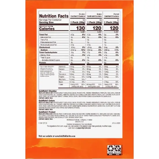 Goldfish Crackers Big Smiles Variety Pack with Cheddar, Colors and Pretzels Snack Packs - 29oz/30ct image {6}