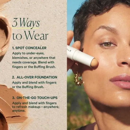 Well People Supernatural Complexion Stick Foundation + Concealer - 0.28oz image {5}