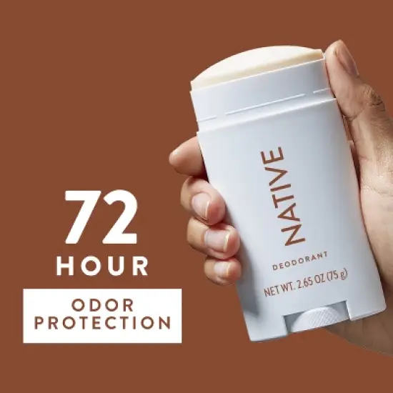 Native Solid Deodorant for Men Coconut & Vanilla - Aluminum-Free 2.65oz image {3}