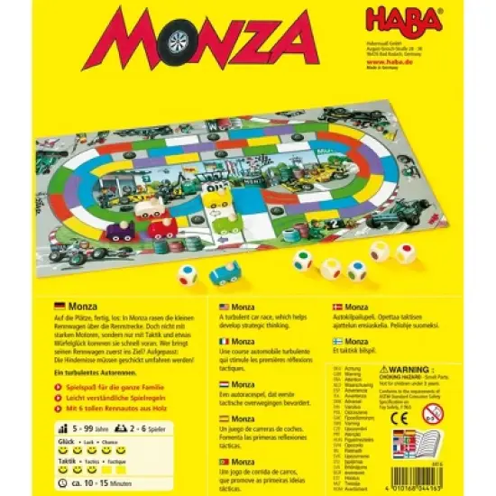 HABA Monza - A Car Racing Beginner's Board Game image {2}