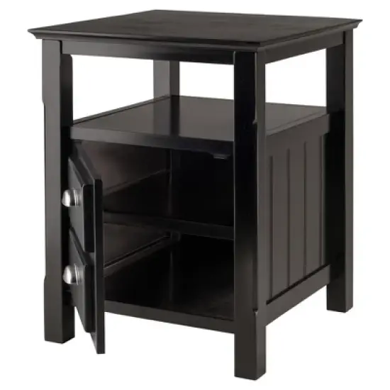 Timber Nightstand Black - Winsome image {1}