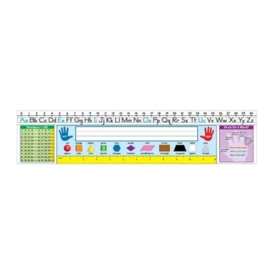 Carson Dellosa Education Self-Adhesive Traditional Manuscript Nameplates, Grades 1-2, 30 Per Pack, 2 Packs image {1}
