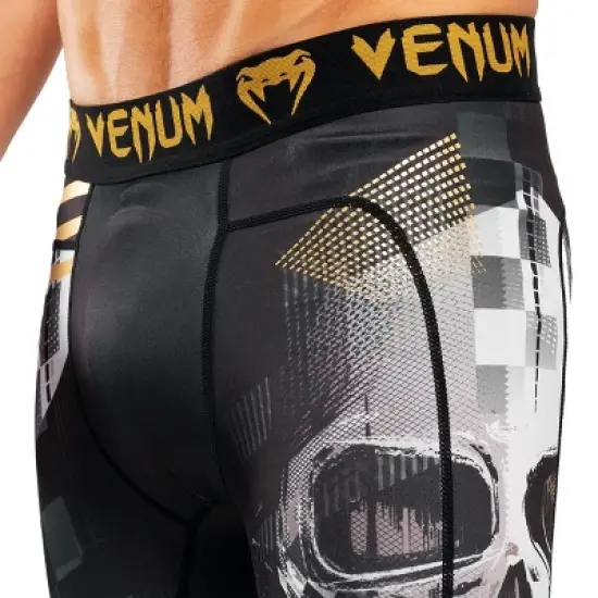 Venum Skull Compression Spats - Black image {1}