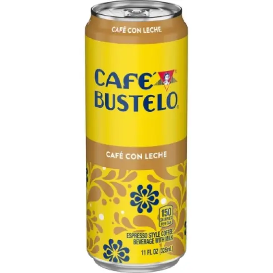 Cafe Bustelo Cafe Con Leche Espresso Style Beverage with Milk - 11 fl oz image {6}