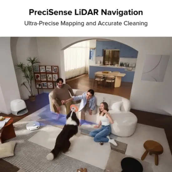 Roborock Qrevo Curv 5A1 Robot Vacuum and Mop with Zero-Tangling Design, FlexiArm Tech & Hands-Free Dock, Auto Mop Lifting, Pet Friendly image {10}