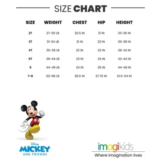 Disney Mickey Mouse 2 Pack T-Shirts Toddler to Big Kid image {6}