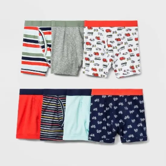 Toddler Boys' 7pk Truck Printed Boxer Briefs - Cat & Jack&trade; image {2}