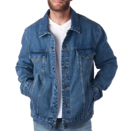Alpine Swiss Derek Men&rsquo;s Classic Denim Trucker Jacket image {7}