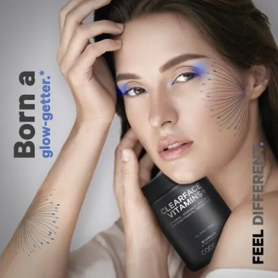 Codeage Codeage Clearface, Pantothenic Acid & Niacin, Skin Vitamins & Botanical Blend, Probiotics - 90ct image {6}