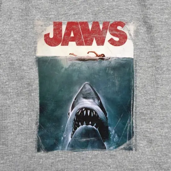 Women's Jaws Title Sleeveless Crop Top Tank image {1}