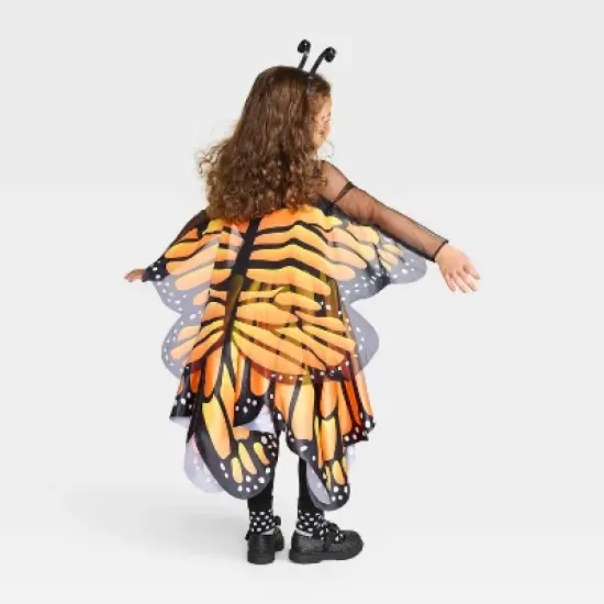 Toddler Glows under Blacklight Monarch Butterfly Costume Dress - Hyde and EEK! Boutique&trade; image {1}