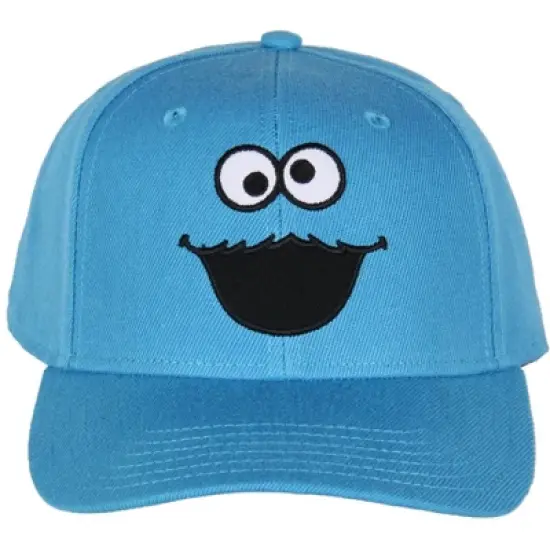 Sesame Street Cookie Monster Mens Snapback Hat Adult Precurve Adjustable Hat Cap image {3}