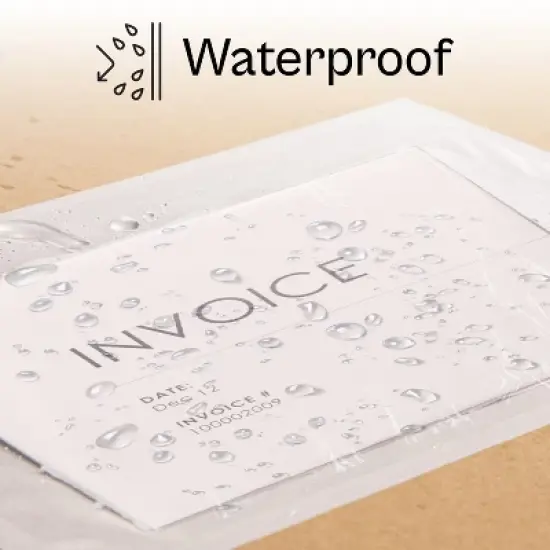 PSBM 1000 4.5" x 5.5" Clear Packing List Envelopes No Print for Shipping image {4}