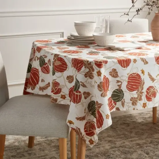 60"x84" Tablecloth 'Pumpkin' - Threshold&trade; image {1}