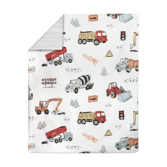 Toddler Construction Truck Bedding Set - Sweet Jojo Designs image {1}