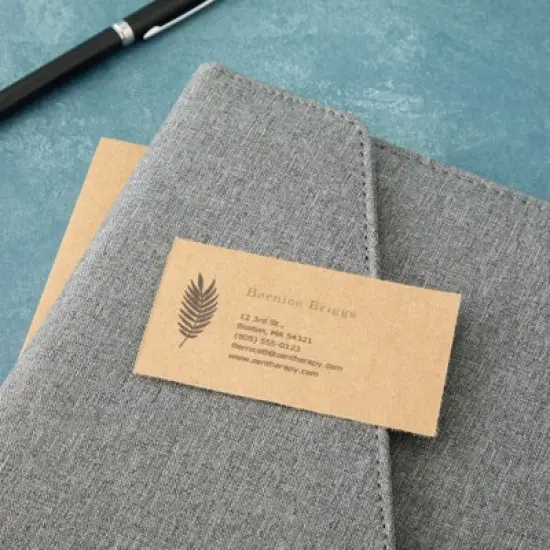 1000 Piece Blank Printable Business Cards, Paper, Perforated, Cardstock, Customizable, Business Cards, 10 Cards per Sheet, 3.5 x 2 in, Brown image {1}