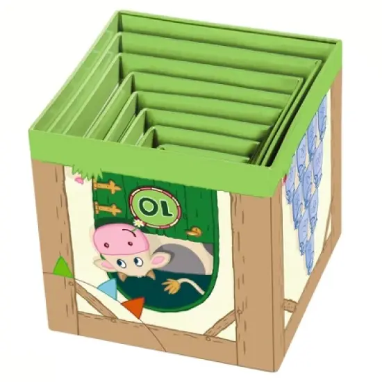 HABA On the Farm Sturdy Cardboard Nesting & Stacking Cubes image {1}
