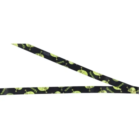 Shrek Ogre and Friends ID Reversible Lanyard Badge Holder w Shrek Rubber Charm image {3}