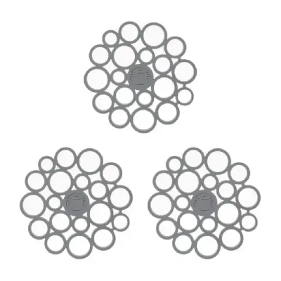 YBM Home Silicone Trivet Mat,3-pack image {1}