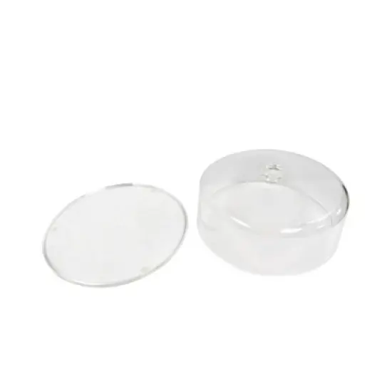 12" Plastic Cake Tray with Lid - Room Essentials&trade;: Round Dessert & Bakery Tray, Dishwasher-Safe, Clear image {5}