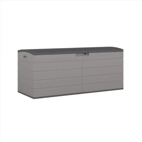 Suncast 59 in. W X 23 in. D Gray Plastic Deck Box 120 gal image {1}