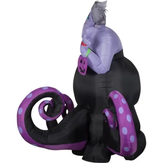 Gemmy Animated Projection Airblown Inflatable Ursula Disney, 6 ft Tall, Black image {3}