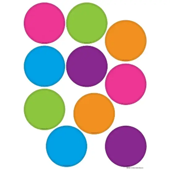 Teacher Created Resources Bright Circles Accents 30 Per Pack 3 Packs (TCR5189-3) image {1}