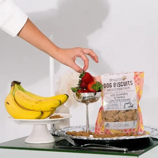 Dexypaws Strawberry, Banana & Coconut Dog Biscuits 12oz - Natural Pet Treats image {4}