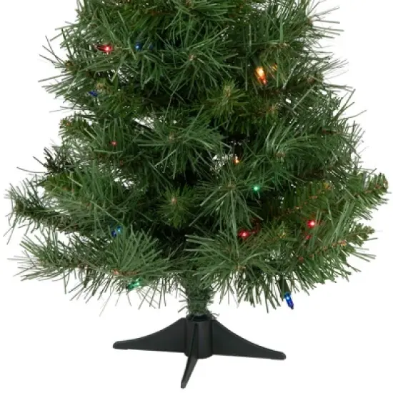 Northlight Pre-Lit Medium Royal Pine Artificial Christmas Tree - 2' - Multicolor Lights image {4}