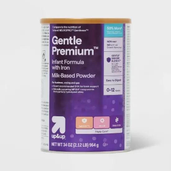 Gentle Premium Powder Infant Formula - 34oz - up&up&trade; image {7}