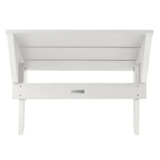 Italica Modern Folding Ottoman - White - highwood image {2}