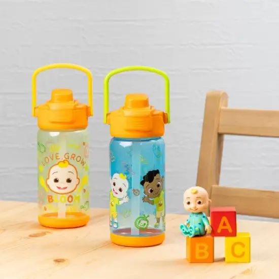 Zak Designs 2pc 16oz Antimicrobial Beacon Bottles with Straw image {6}