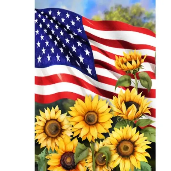 Briarwood Lane Summer Garden Flag 12x18 For Outdoor American Sunflowers For Summer Garden Flag Flags For Outside image {2}