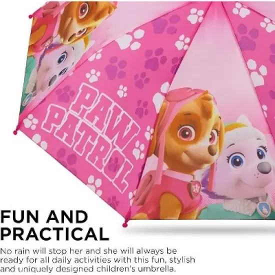 Paw Patrol Girl&rsquo;s Raincoat and Umbrella Set, Kids Ages 2-7 image {3}
