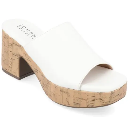 Journee Collection Womens Astter Tru Comfort Foam Slip On Platform Open Toe Sandals image {13}